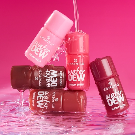 essence water DEW SERUM BLUSH flüssiges Rouge mit aufhellender Wirkung