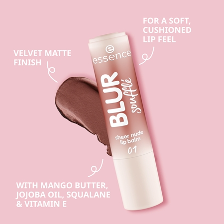 essence Blur Soufflé tönender Lippenbalsam mit Matt-Effekt
