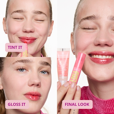essence JUICY TINT Fixierstift für die Lippen