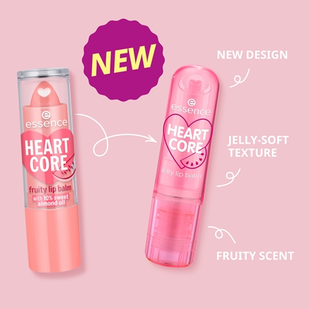 essence HEART CORE baume à lèvres teinté brillance