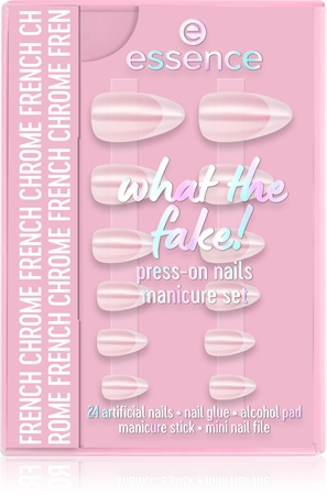 essence WHAT THE FAKE! Faux ongles 05 FRENCH CHROME