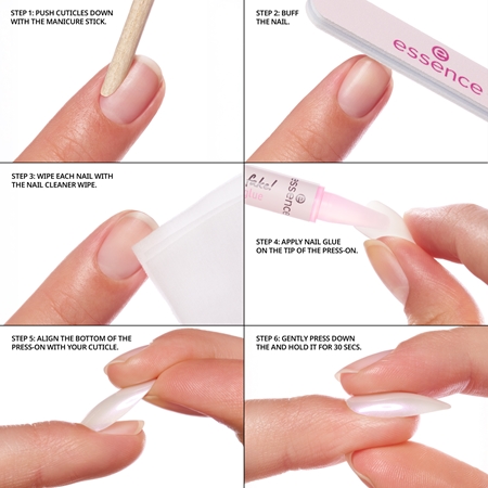 essence WHAT THE FAKE! Faux ongles 05 FRENCH CHROME