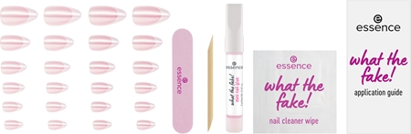 essence WHAT THE FAKE! Faux ongles 05 FRENCH CHROME