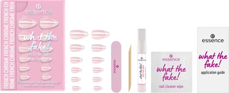essence WHAT THE FAKE! Faux ongles 05 FRENCH CHROME