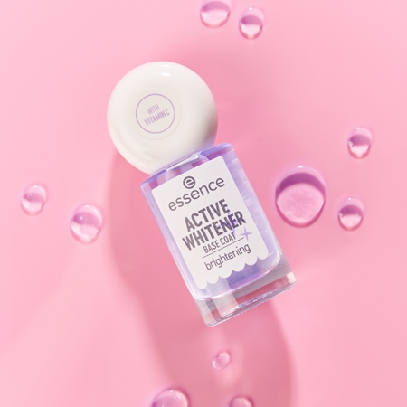essence Active Whitener Base Coat Basic Nagellack mit Weiß - Effekt