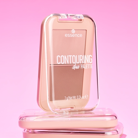 essence CONTOURING DUO PALETTE kontūravimo priemonių paletė