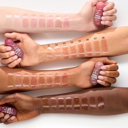 essence milky GLAZED tönender Lippenbalsam mit Glanz
