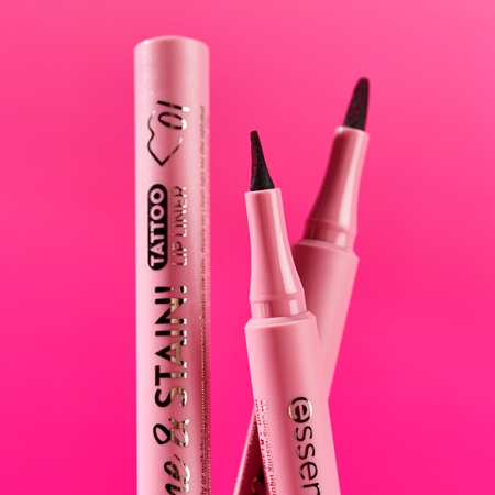 essence line & STAIN! TATTOO Lippenkonturenstift für einen langanhaltenden Effekt