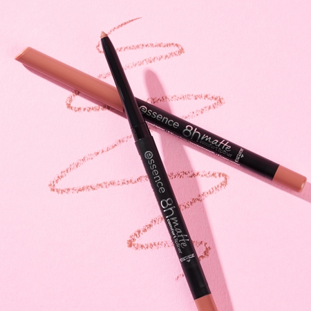 essence 8h Matte Comfort Matte Lip Liner with sharpener