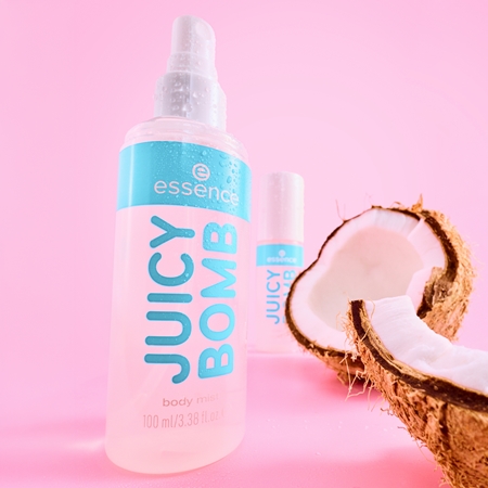 essence Juicy Bomb Tropical Drop Body Mist for women fragrance 109 Coconut Crush