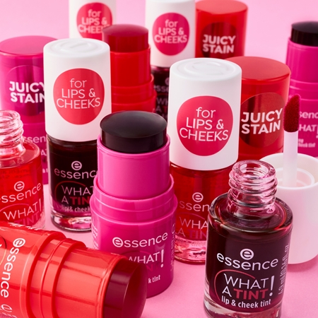 essence WHAT A TINT! flüssiges Rouge und Lipgloss