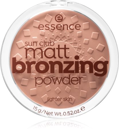 Essence Sun Club Matt Bronzing Powder Bronzer donna 15 g Tonalità 02 Sunny