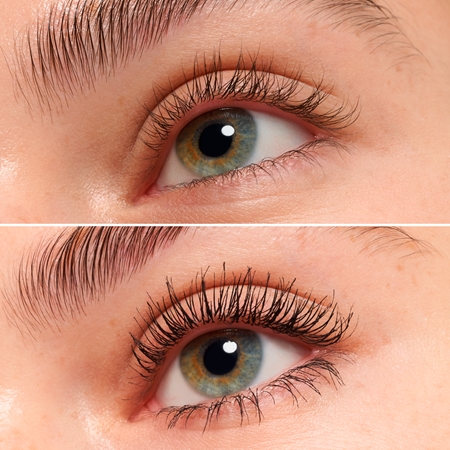 essence THE FALSE LASHES řasenka pro efekt umělých řas
