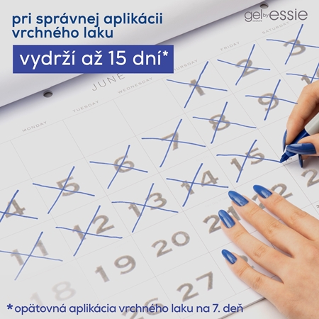essie Gel by essie vrchný ochranný lak na nechty s leskom