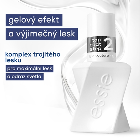 essie Gel by essie vrchní ochranný lak na nehty s leskem