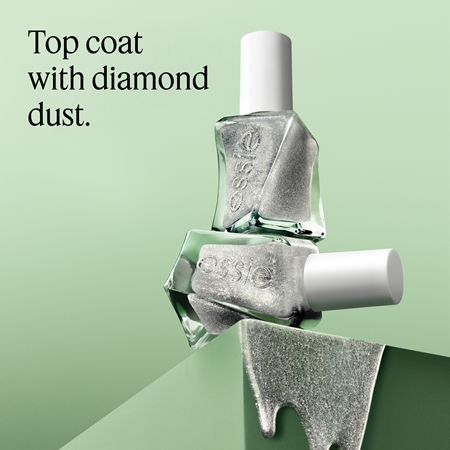 essie Gel by essie top coat glittering