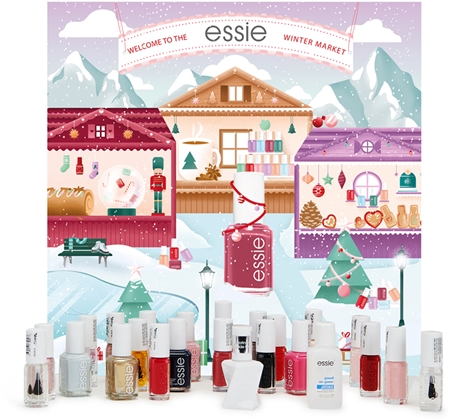 essie nails Calendar de Crăciun pentru unghii