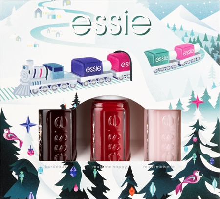 essie mini triopack christmas set de lacuri de unghii