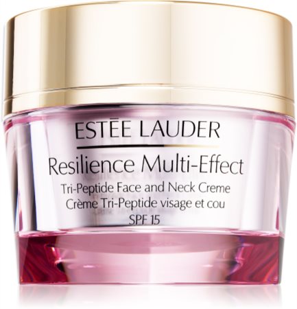 Estée Lauder Resilience Multi-Effect Tri-Peptice Face and Neck Creme SPF 15 cremă intens hrănitoare pentru piele normală și mixtă