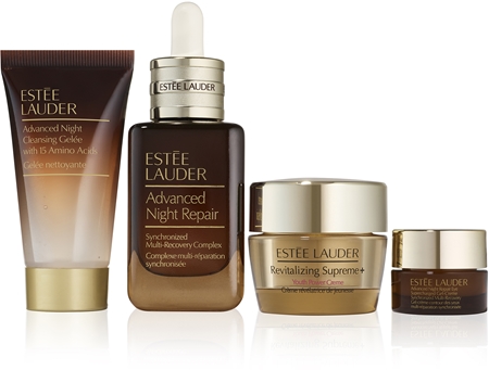 Estée Lauder Nightly Renewal Cleanse + Repair + Glow Set darčeková sada na noc