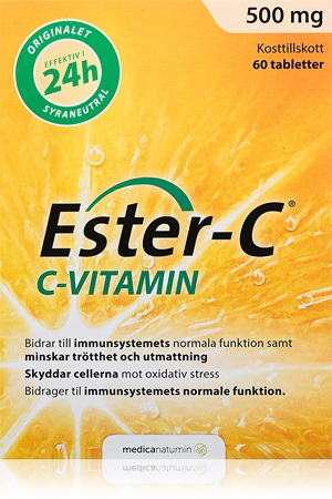 Ester-C Vitamin C 500 mg tablety pro podporu imunity, snížení míry únavy a vyčerpání