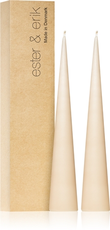 ester & erik cone candles ice latte (no. 11) gyertya