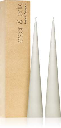 ester & erik cone candles linen grey (no. 22) decorative candle