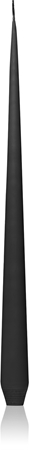 ester & erik taper candle raw black (no. 75) dekorativní svíčka