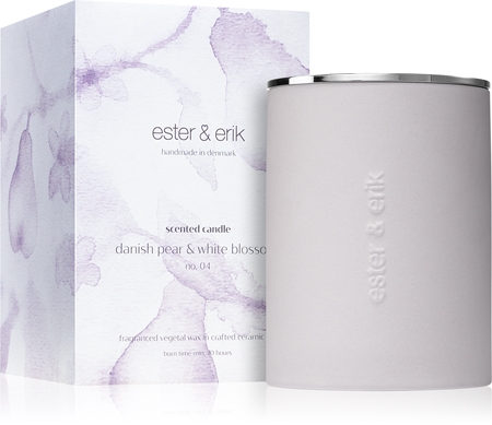 ester & erik scented candle danish pear & white blossom (no. 04) vonná sviečka