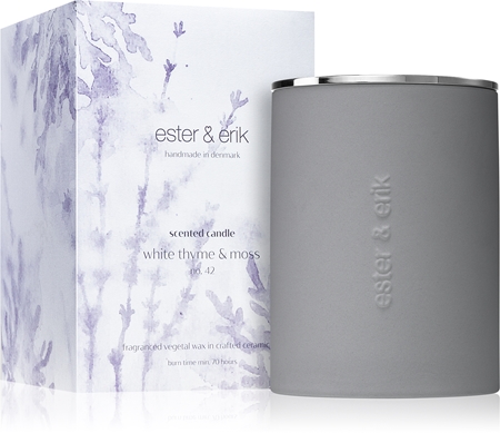 ester & erik scented candle white thyme & moss (no. 42) αρωματικό κερί