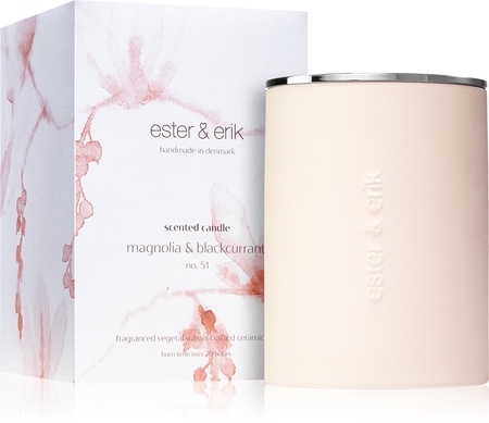 ester & erik scented candle magnolia & blackcurrant (no. 51) bougie parfumée