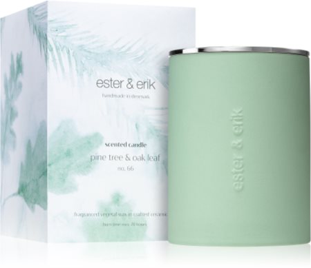 ester & erik scented candle pine tree & oak leaf (no. 66) tuoksukynttilä