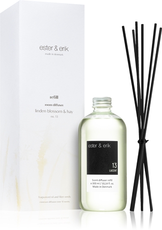 ester & erik room diffuser linden blossom & hay (no. 13) refill för aroma diffuser