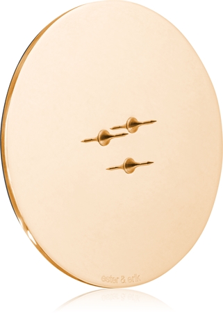 ester & erik accessories candle plates svícen na vonnou svíčku shiny gold