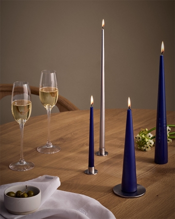 ester & erik accessories candle plates свещник за ароматна свещ matt silver