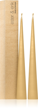 ester & erik cone candles sunglow (no. 04) dekorativ ljusstake