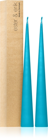 ester & erik cone candles turquoise (no. 56) kerze