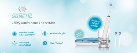 ETA Sonetic 5707 90000 електрическа звукова четка за зъби със зареждаща чаша