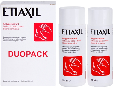 Etiaxil Original tónico antitranspirante contra transpiração excessiva de mãos e pés para a pele normal