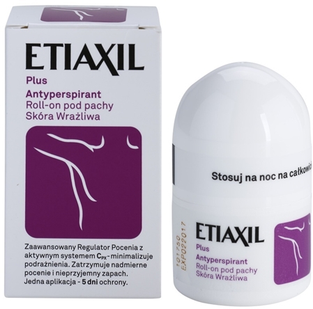 Etiaxil Plus golyós dezodor roll-on 5 napos védelemmel az érzékeny bőrre
