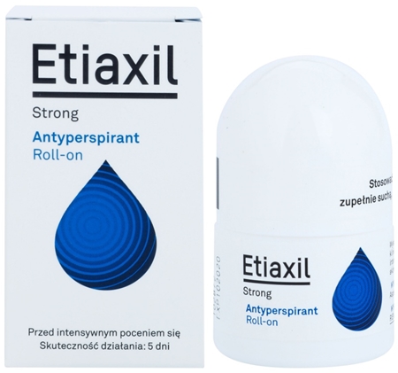 Etiaxil Strong Antiperspirant roll-on med 5-dages effekt til at behandle overdreven svedtendens