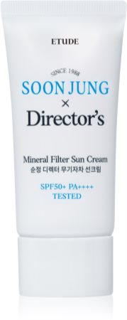 ETUDE SoonJung X Directors Sun Cream creme protetor mineral para as áreas do rosto e sensíveis SPF 50+