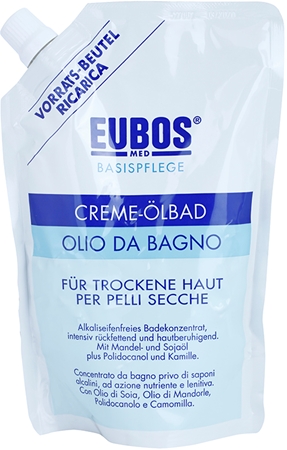 Eubos Basic Skin Care olje za prhanje in kopel nadomestno polnilo
