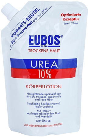 Eubos Dry Skin Urea 10% hydratační tělové mléko pro suchou a svědící pokožku náhradní náplň