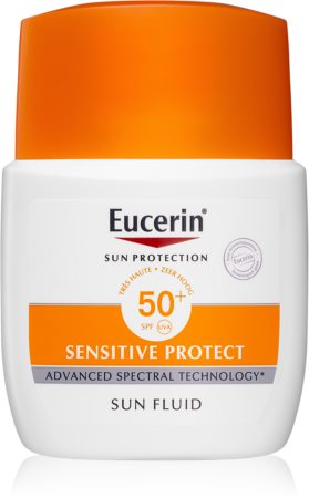 Eucerin Sun Sensitive Protect ochranný zmatňujúci fluid na tvár SPF 50+