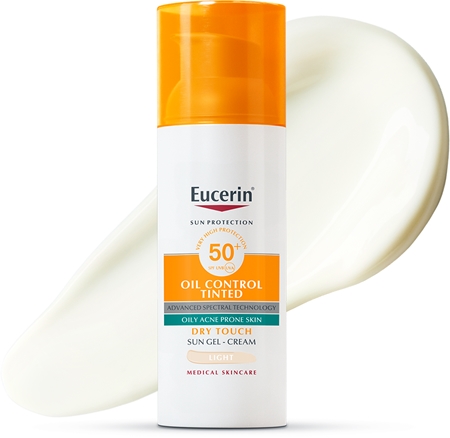 Eucerin Sun Oil Control προστατευτικό κρεμώδες τζελ προσώπου SPF 50+