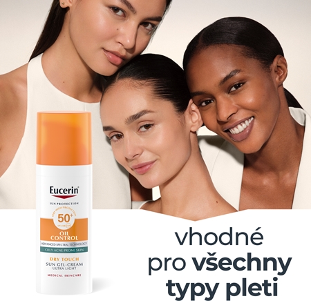 Eucerin Sun Oil Control ochranný krémový gel na obličej SPF 50+