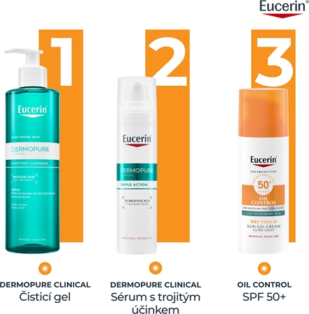 Eucerin Sun Oil Control ochranný krémový gel na obličej SPF 50+