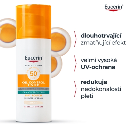 Eucerin Sun Oil Control ochranný krémový gel na obličej SPF 50+