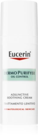 Eucerin Dermo Purifyer Oil Control crème adoucissante pour peaux sèches et irritées après un traitement anti-acné